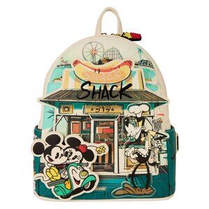 Loungefly Mickey & Friends Exclusive Snack Shack Mini Backpack NWT